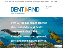 Tablet Screenshot of dentafind.com.au